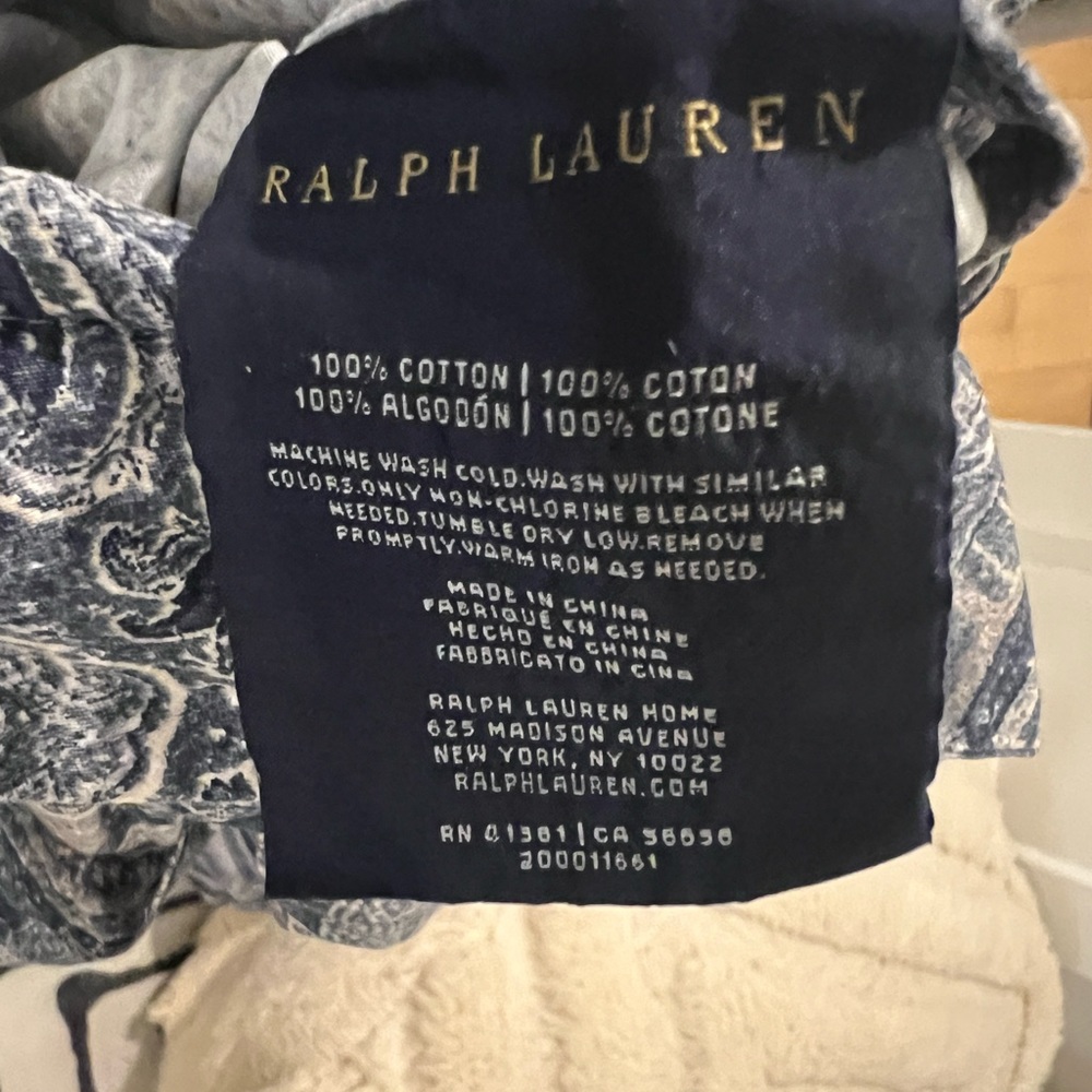 Ralph Lauren duvet cover - Queen/king